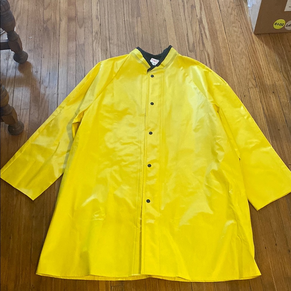 Colorado Saddlery Classic Yellow Waterproof Slicker Raincoat Men Large